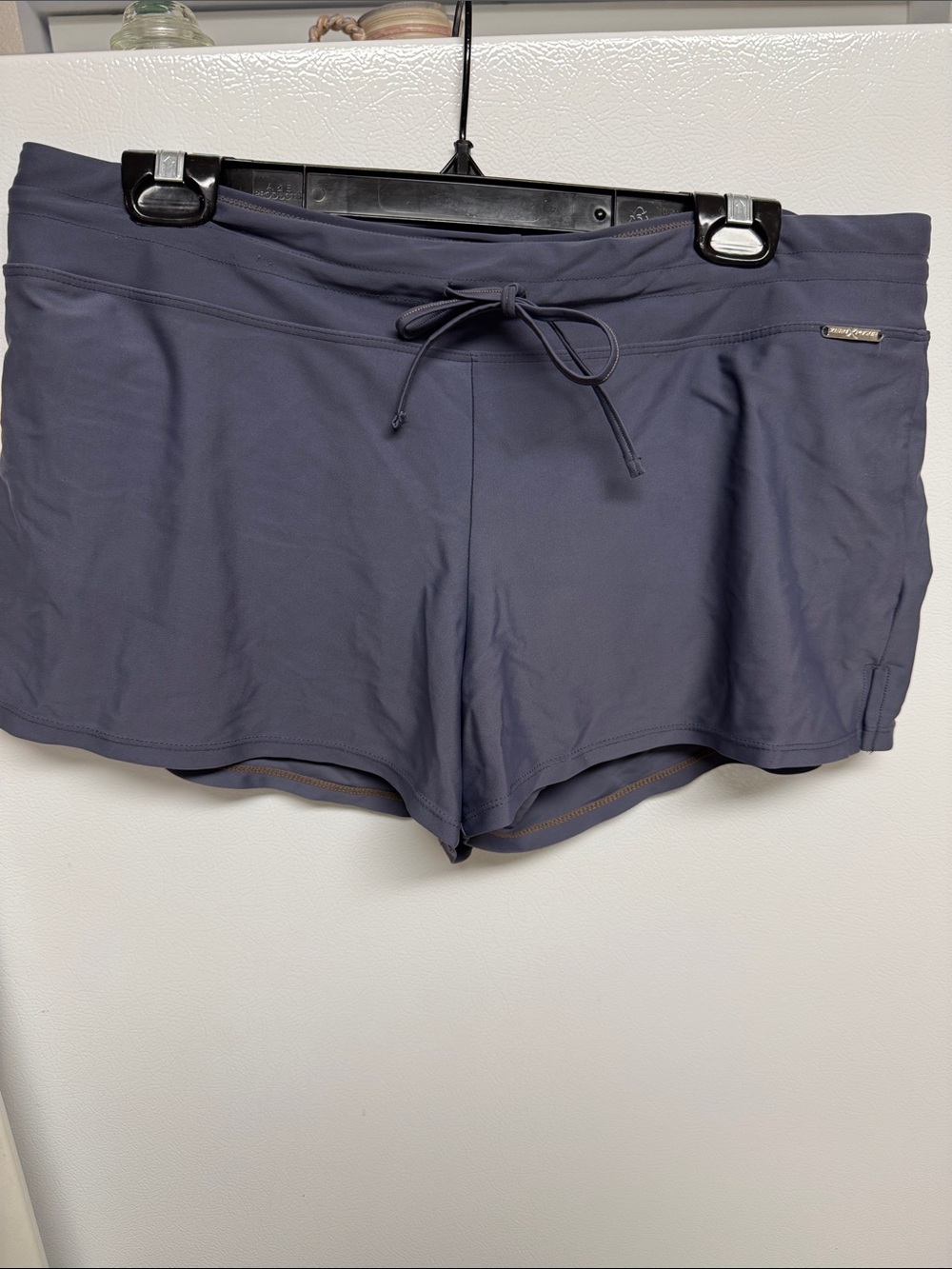 ZeroXposur Women's Grey Drawstring Swim Shorts